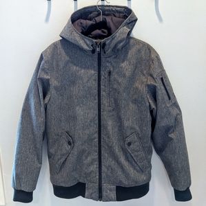 Hooded bomber jacket